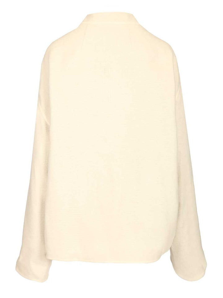 Rick Owens Island Jacket Coats - White | b4dc95c67b4bfb5304bd452ec3cde2299a1a1cbe