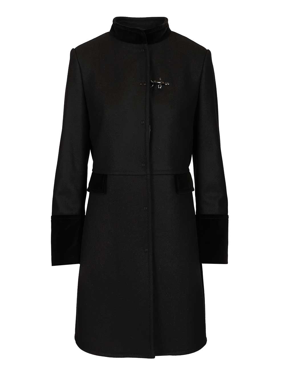 Fay Wool Coat Coats - Black | 5b8a7fc15373c4c7bbb0b156d67dd0ccb3367ad8