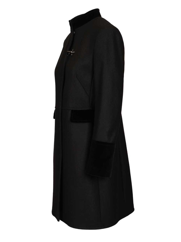 Fay Wool Coat Coats - Black | 829a4eeddf4b87e2e2f723ba4afb5e07d149e76b
