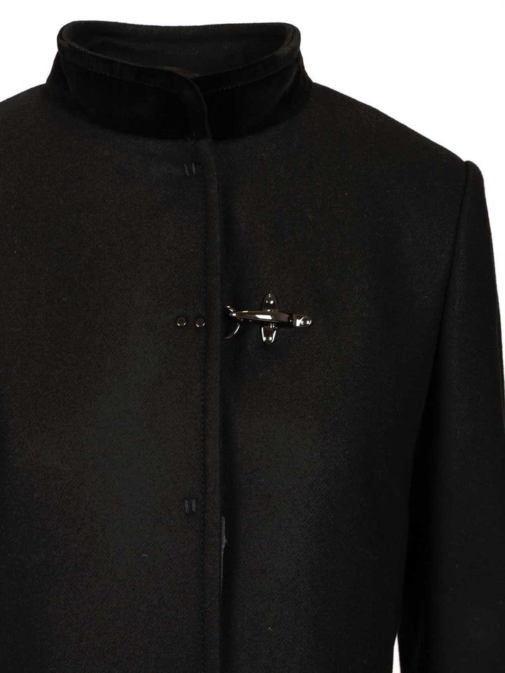 Fay Wool Coat Coats - Black | 33dd8930bda095db5100c1f7aa96a4e47be0eb6c