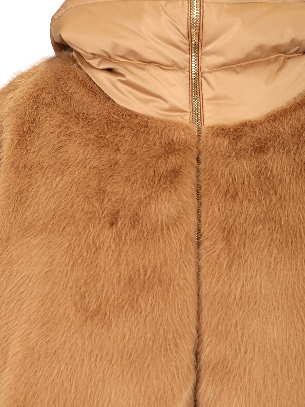 Herno Satin Cape Coats - Beige | d6b4a0d760c6853f5fa3e8c5dd4a496d088c4e7b