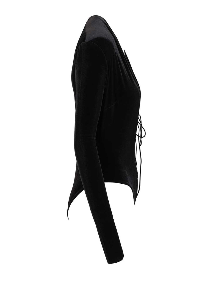 Amazuin Martin Velvet Tops - Black | 3c736137f9d95664ad85bbb252b33fff98019ce4