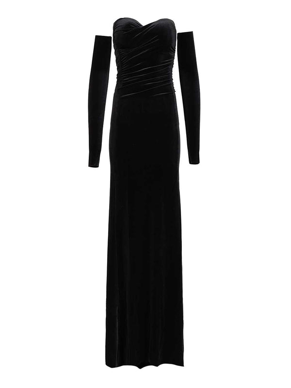 Julien Velvet Dress Dresses Black
