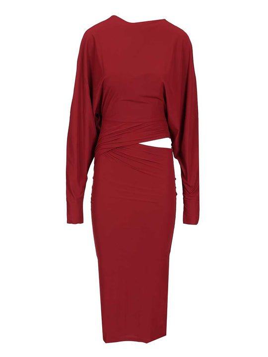 Midi Dress Karen Dresses Bordeaux