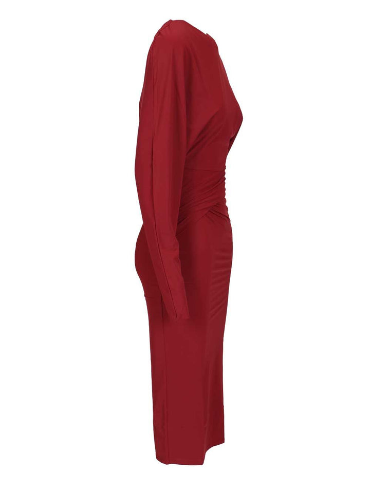 Amazuin Midi Dress Karen Dresses - Bordeaux | 5896b0aec63d1393404d209ffcb261ddeb44cce3