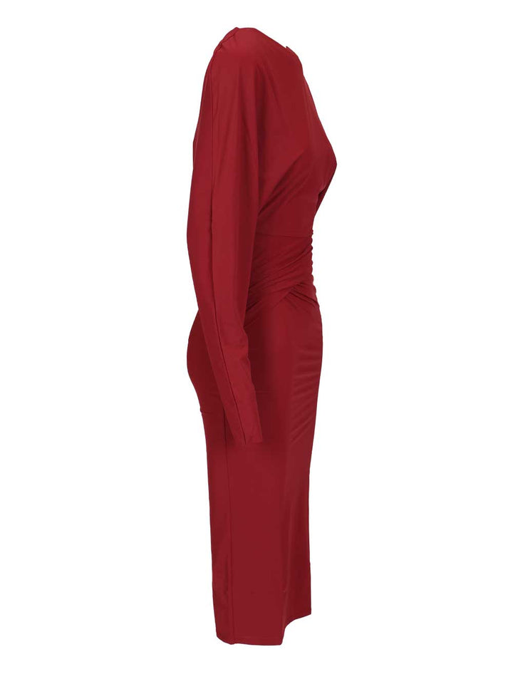 Amazuin Midi Dress Karen Dresses - Bordeaux | 645414e518eca7cc49f42ee93741eeca5bd9bab6