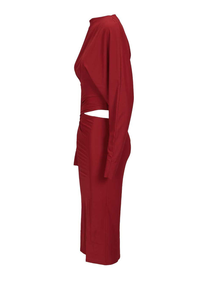 Amazuin Midi Dress Karen Dresses - Bordeaux | c6daee70e56fb145e4c72ee9a2761d57a9b05108