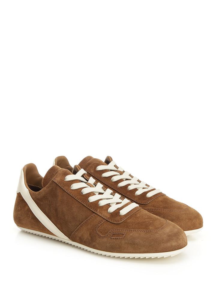 Rick Owens Minimal  In Suede Sneakers - Brown | 493568a02f6ec42ab3828564ed65f961624f573a