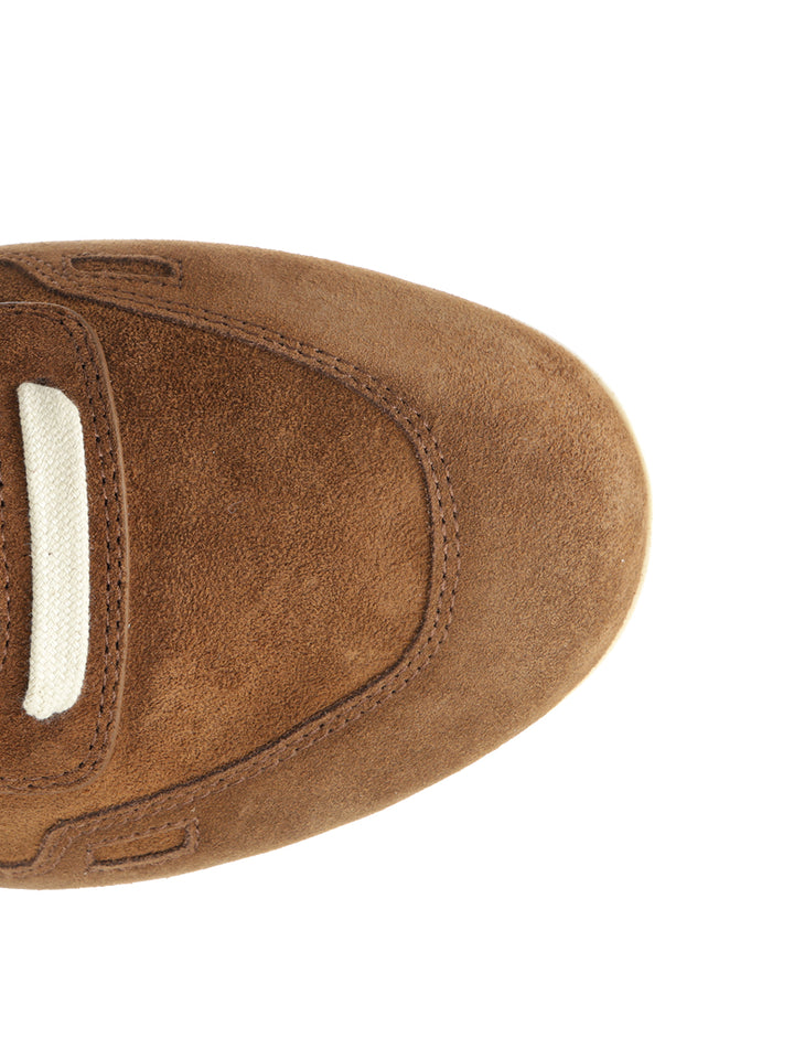 Rick Owens Minimal  In Suede Sneakers - Brown | 287af9dc47ecd6f7b38eb41ba12c8d6759bd74f1