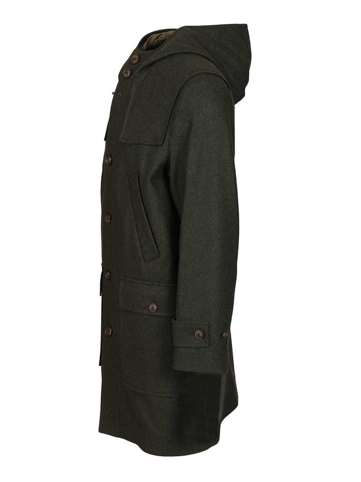 Fay Wool And Cashmere Coat Coats - Green | 80e0c904338e605287988b1e7faa72681c171ec3