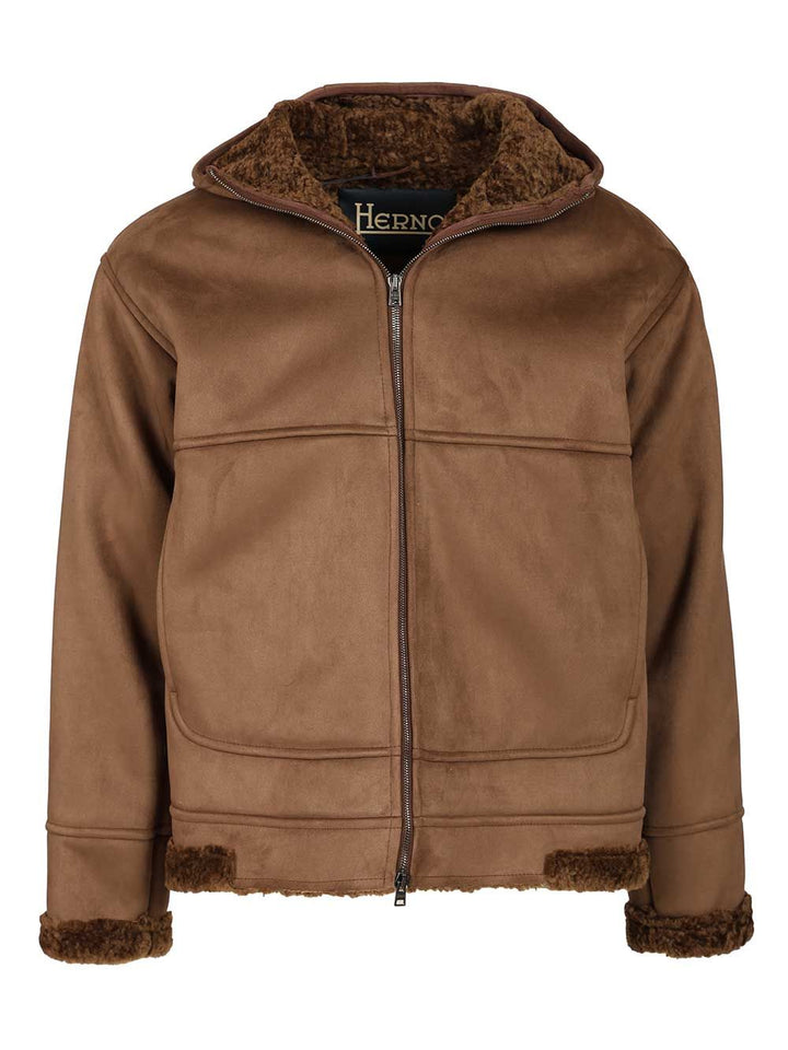 Herno Herno Alternative Fur Jacket Jackets - Brown | 456f29f45fa6c53aea43cc134691fa023078116e