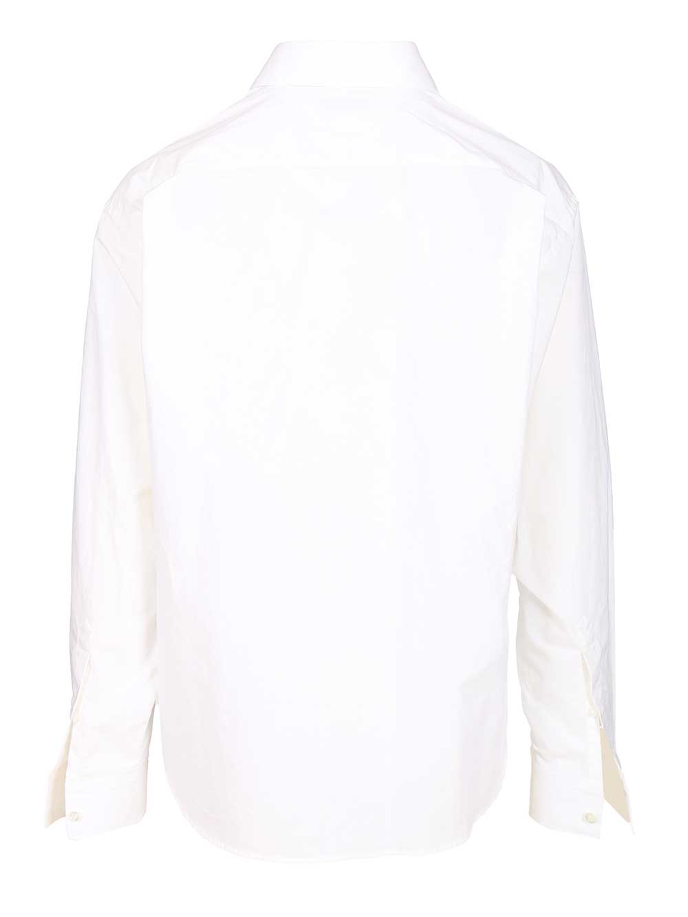 Balenciaga Cotton Poplin Button-Down Shirt Shirts - White | e1159d6e332ad85566ae58ae438f42064e72972f