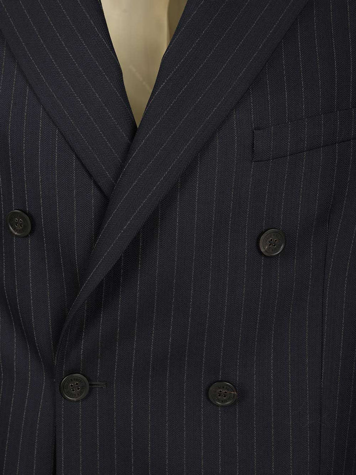 Golden Goose Deluxe Brand Double-Breasted Blazer In Pinstriped Jackets - Blue | c3daf8658ae65721f793d9a6b5d01934c0e67b9b