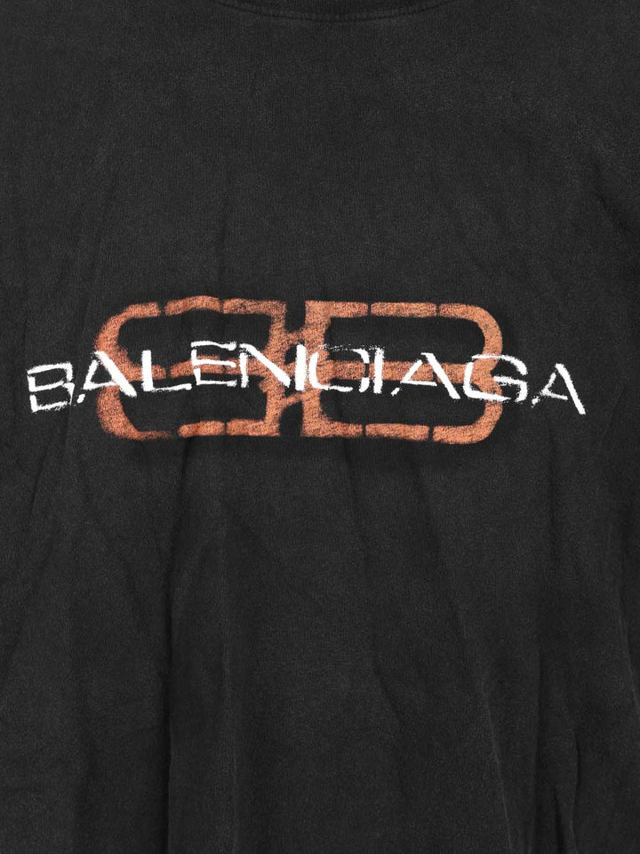 Balenciaga Bb Icon T-Shirt - Black | 44f6977ced70d202484afb4db3b797276bfaf6b1