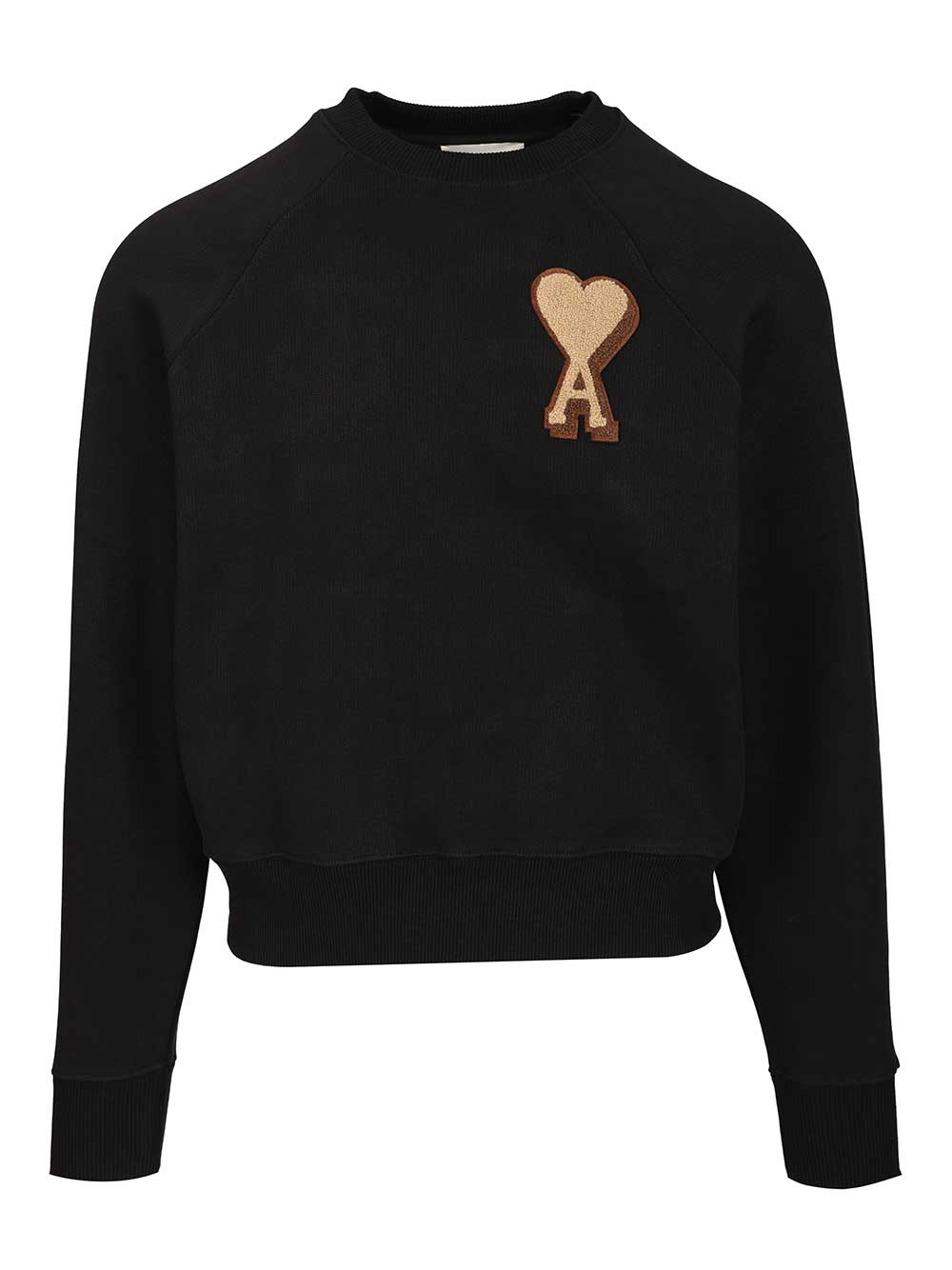 Ami Ami De Coeur Sweatshirt Knitwear - Black | 8a45ac33d046244e7540ecc400d95987ed09958d