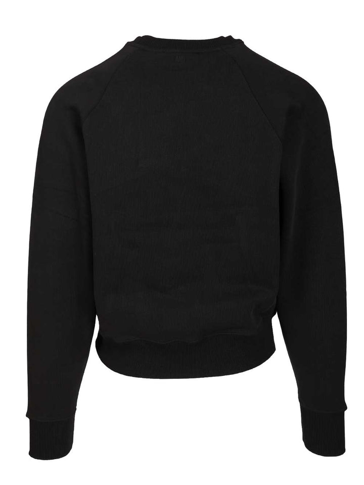 Ami Ami De Coeur Sweatshirt Knitwear - Black | 4cf988785a42ec4d605e762fff4c9a851eefea88