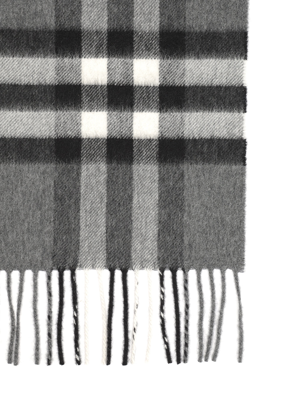 Burberry Cashmere Check Scarf Scarves And Foulards - Grey | 2eaeecc97676cd4c9a32c0870596229226f4dede