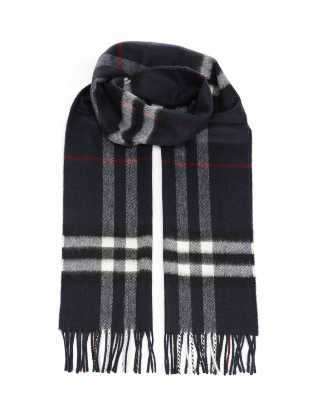 Burberry Check Cashmere Scarf Scarves And Foulards - Black | e422ba6561f9a9bd952cdd055810f77c1172a3b4