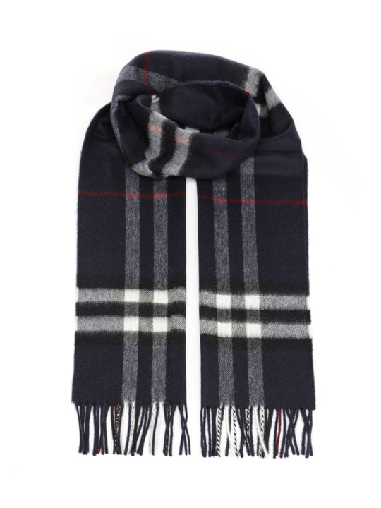 Check Cashmere Scarf Scarves And Foulards Black