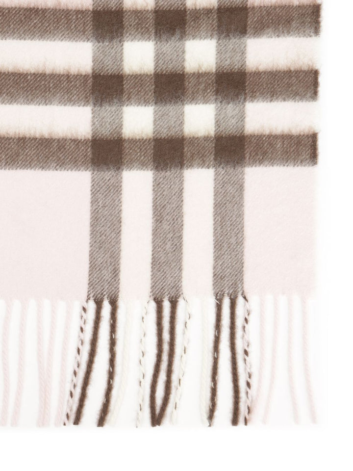 Burberry Check Cashmere Scarf Scarves And Foulards - Rose | 138caf88ad839630afad068b98b9ee0b64973181