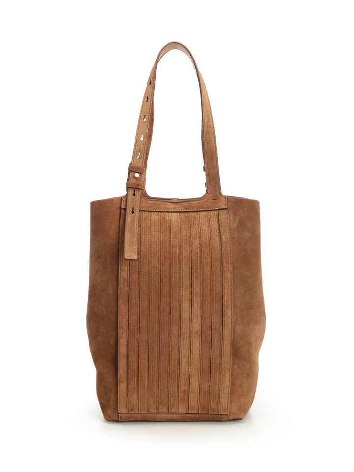 Golden Goose Deluxe Brand 24/7 North South Bag In Suede Handbags - Brown | b7bed029c18b81f74d867aed3525301414a1cac3