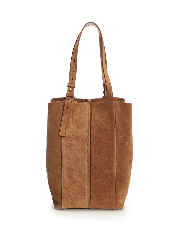 Golden Goose Deluxe Brand 24/7 North South Bag In Suede Handbags - Brown | 904c159ec76aa75d99b904150db6221452e4768e