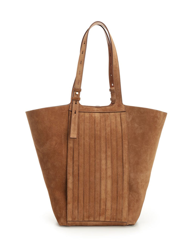 Golden Goose Deluxe Brand 24/7 North South Bag In Suede Handbags - Brown | f3bc0dbd76b2fbb55987b4d32856b39014af32c0
