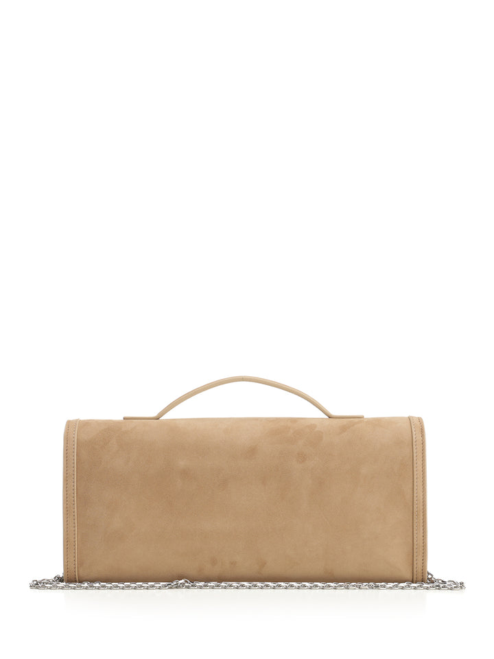 Roger Vivier Belle Vivier Suede Clutch Bag Clutches - Beige | 9acca115738953033830e95b68e8e0d5b19c42f7