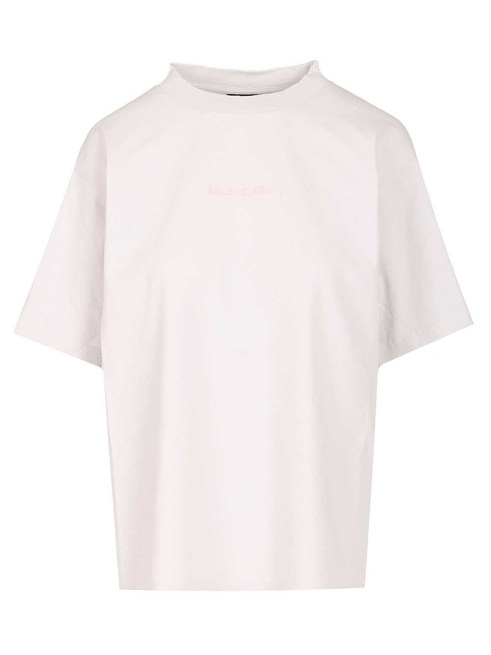Balenciaga With Balenciaga Print T-Shirt - White | 3d7db64240b93d5d2929a7c00e22398570ff1495