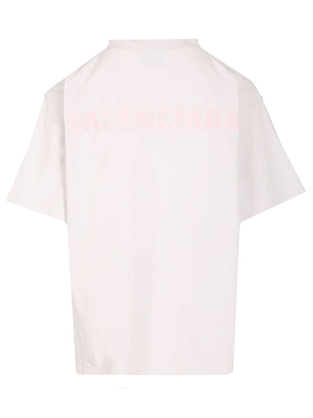 Balenciaga Medium Fit T-Shirt - White | 85b125b9ec5a868af88dec9c0124b6586b29c670