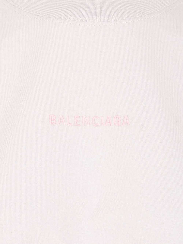 Balenciaga With Balenciaga Print T-Shirt - White | ea6bf6891f4b9d5a64b695206715e06f3ffca250