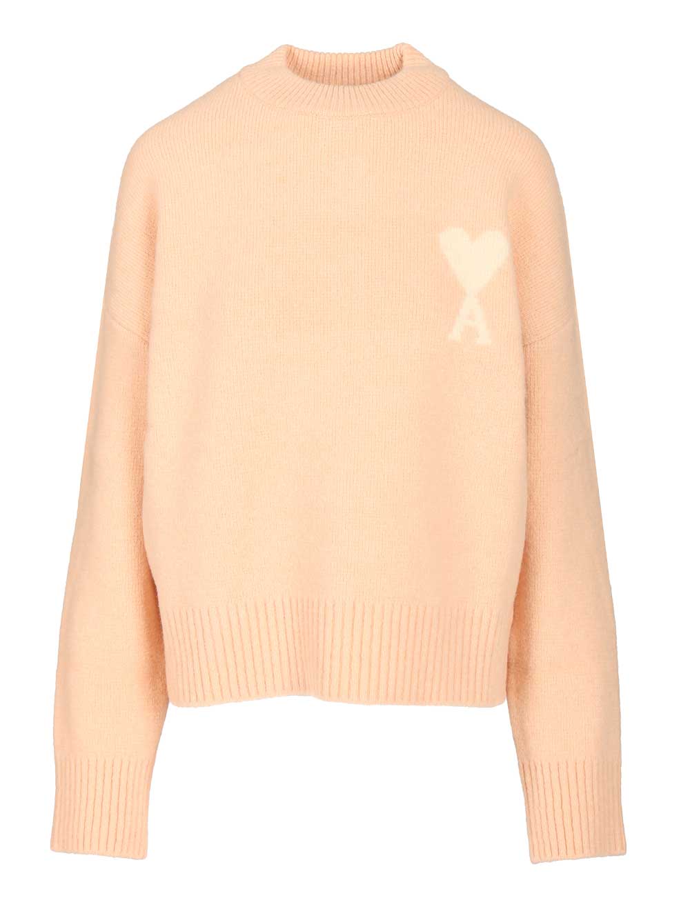 Ami Ami De Coeur Sweater Knitwear - Rose | 00c48a017edfffa3ffb7aa41a082be5c8601974c