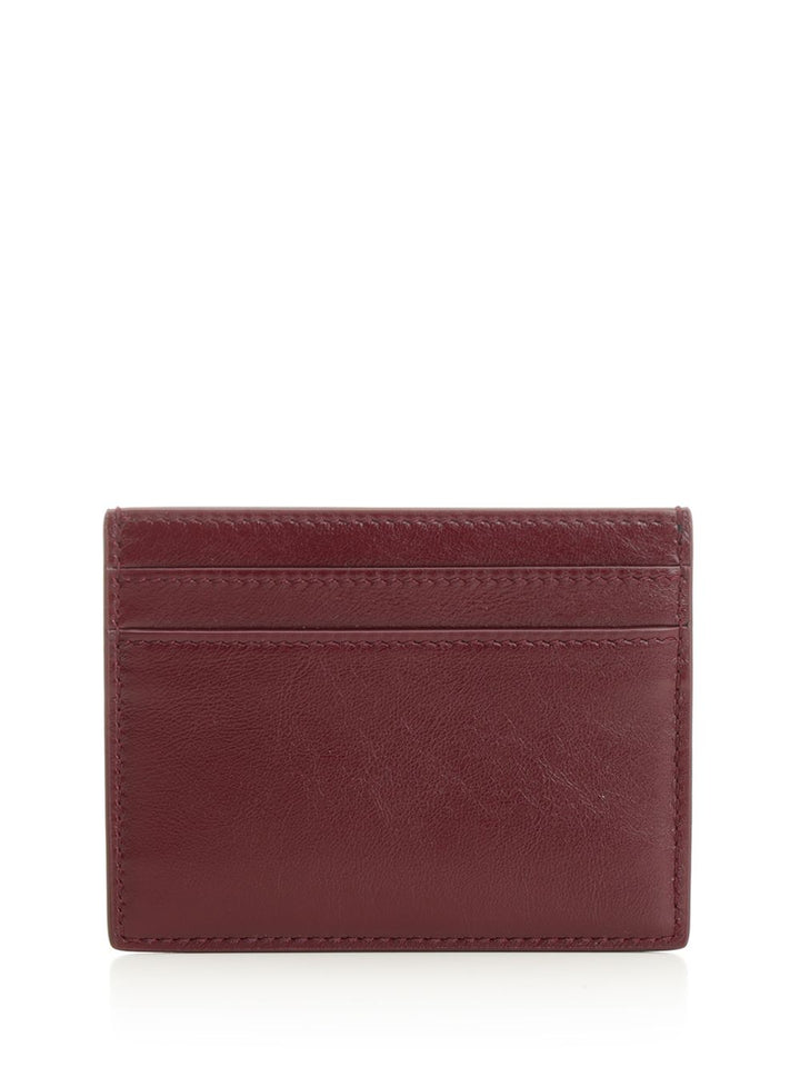 Saint Laurent Shiny Leather Card Holder Small leather goods - Bordeaux | 9f55733a50cd5faf2cacf0b39962e73c52841076