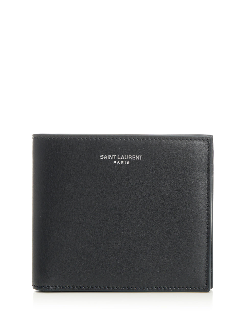 Saint Laurent East/West Leather Wallet Wallets - Blue | 75936419cc2b8aa40a55c140e1573a4880b6f9ee