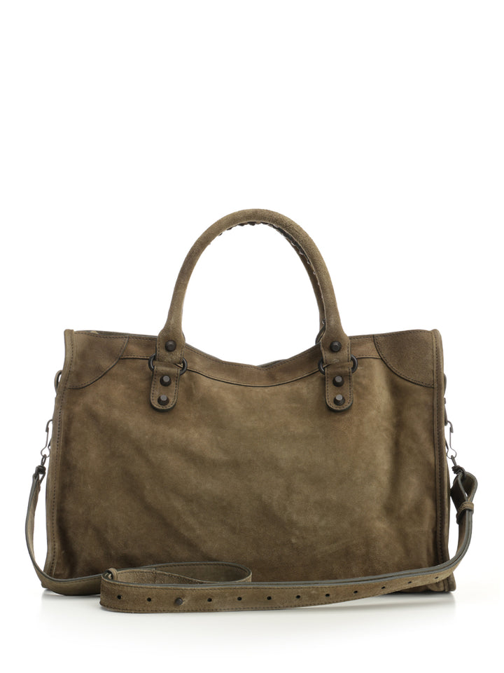 Balenciaga Le City Handbags - Green | fdb6970a712619fa8086000e53d94f09b32dd3c0