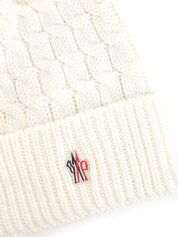 Moncler Grenoble Hat With Pom Poms Hats - White | 1726dd93562cba1f9d8c4174eefe7cf9f54d9a87