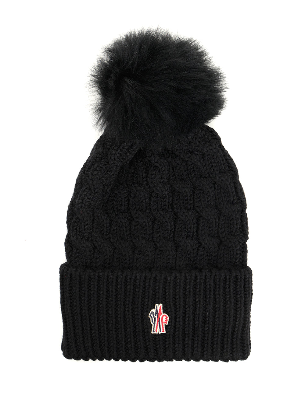Moncler Grenoble Hat With Pom Poms Hats - Black | 53ed034a0b3da12ce759d272412b6811d557a2be