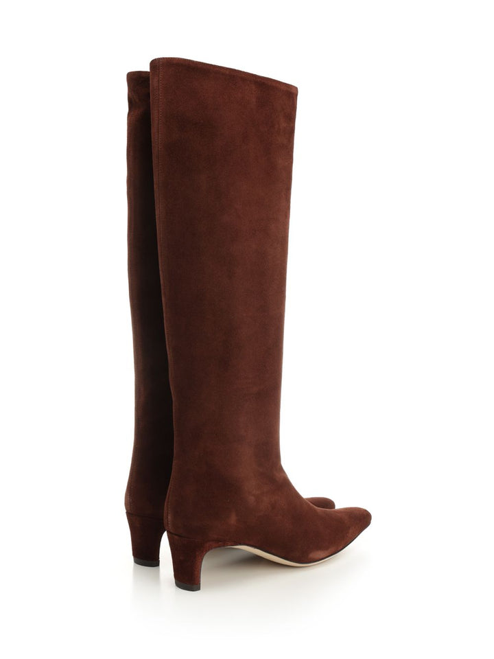Staud Wally Suede Boots - Brown | e1a6a119628eac6810e0b594e88979043b4a76fd