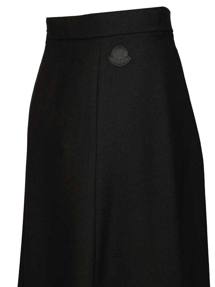 Moncler Virgin Wool Midi Skirt Skirts - Black | c6dd587a24aab04e6bc589a16ae5c227f9b6b79c