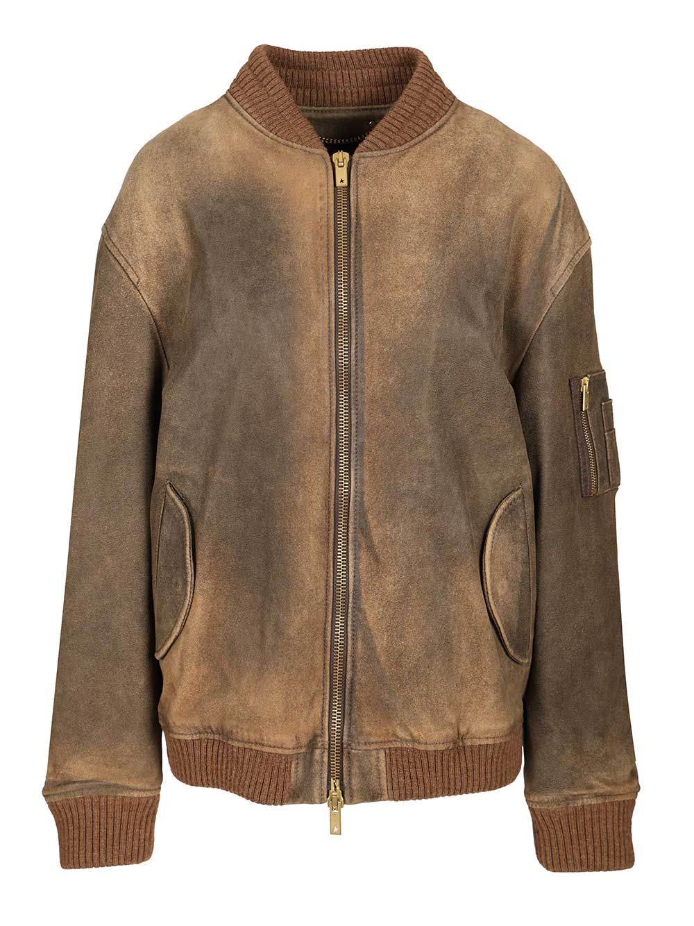 Golden Goose Deluxe Brand Leather Jacket Skirts - Brown | 7b92da0d33539e9f49b6f141b4db9f98d8d8a54e