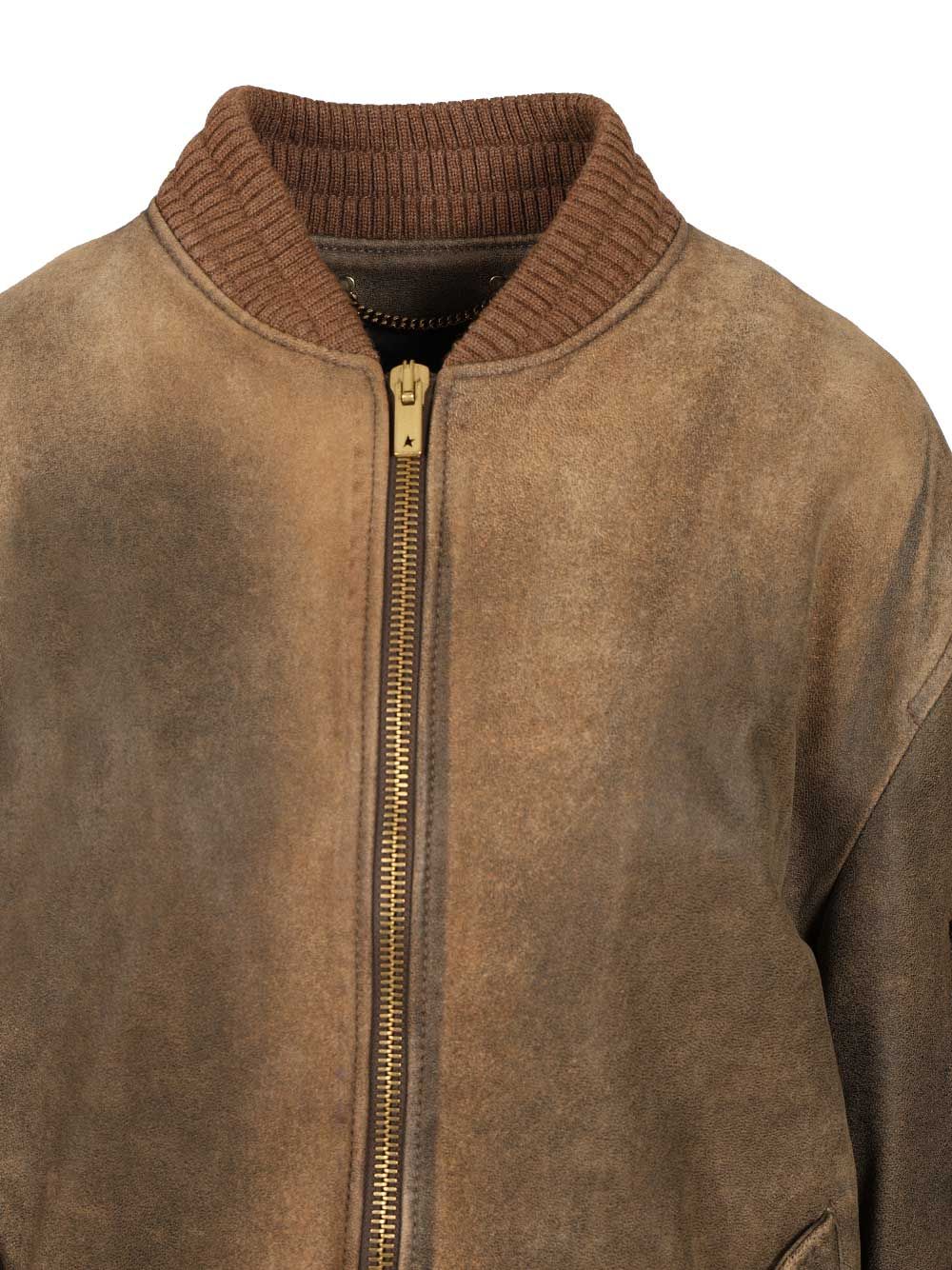 Golden Goose Deluxe Brand Leather Jacket Skirts - Brown | 04fe2117a329852d6c2fb88d0812c36e6be2d769