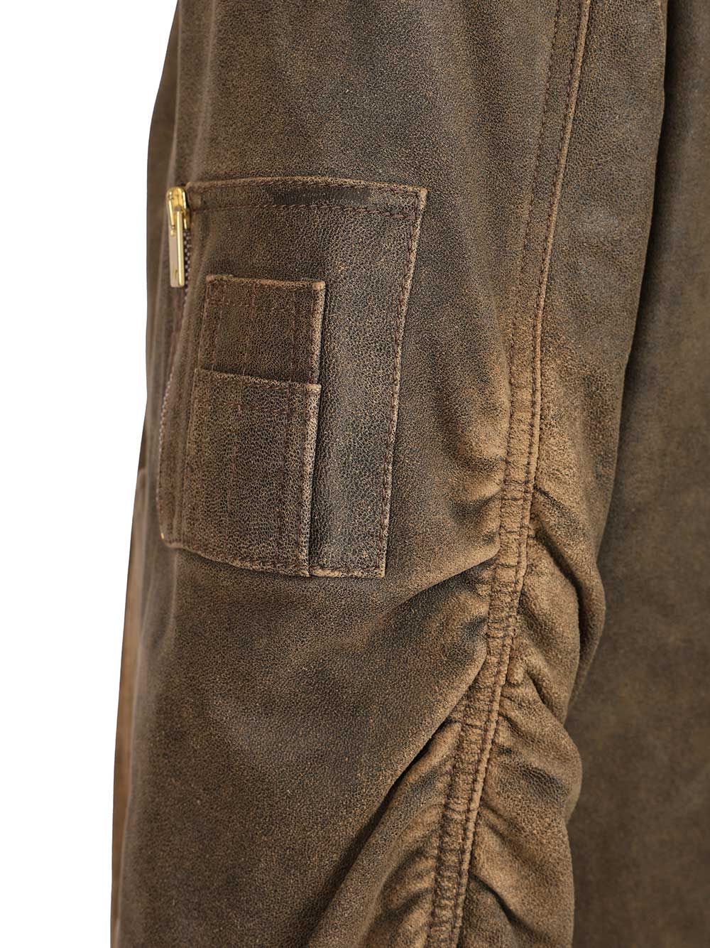 Golden Goose Deluxe Brand Leather Jacket Skirts - Brown | dfd0f5f62484ee99d3b8ee85f288d0443ea70be3