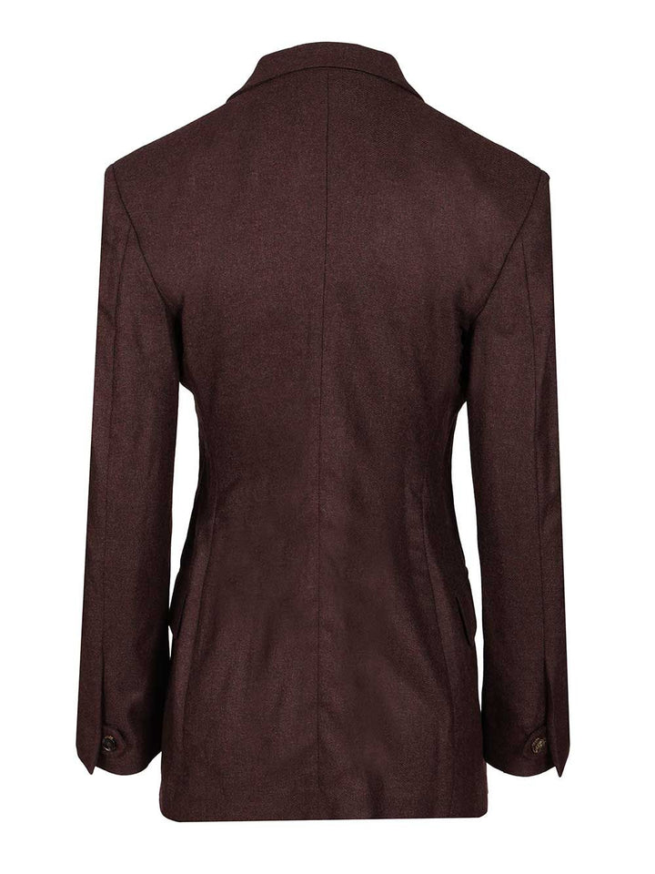 Retori Double-Breasted Blazer Jackets - Bordeaux | 6ba8456061e62dbada447bd2e586d936905c0748
