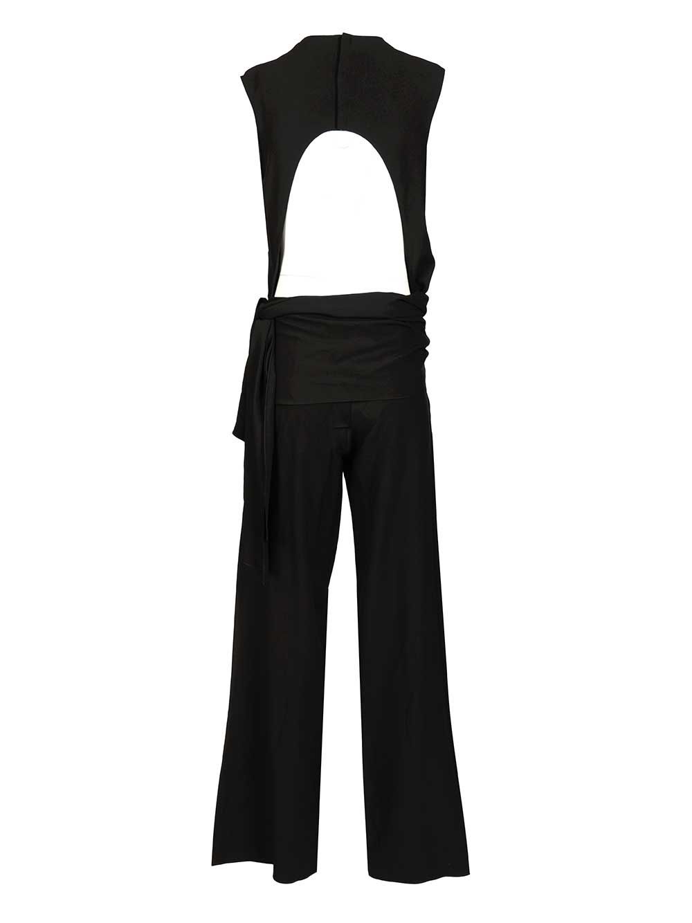AlaÏA Draped Jumpsuit Jewelry - Black | 23d7f2a2dcf6881f89035630a82a077ebbfd93a1