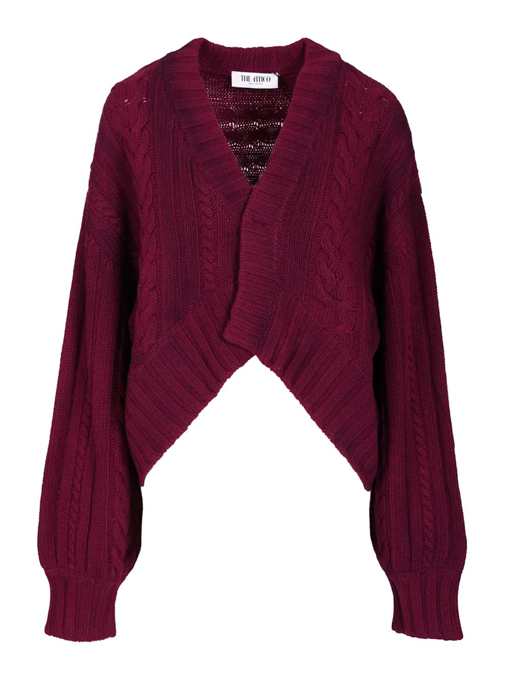 The Attico Wool And Cashmere Sweater Knitwear - Bordeaux | 9903d4fb268cb5ce873512a1c3289a5e5bef3f28