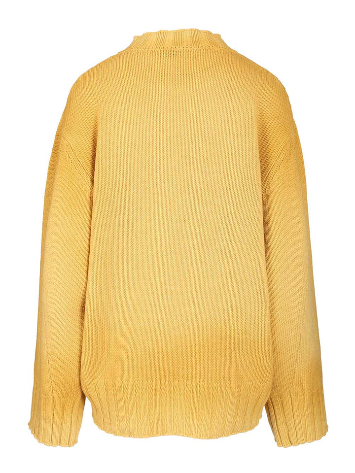 The Attico Wool And Cashmere Sweater Knitwear - Yellow | e0a7d8ced53532c482354137948a0f5ef31ef427