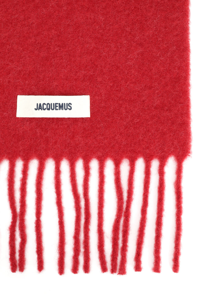 Jacquemus Wool Blend Scarf Scarves And Foulards - Red | b26519253c18fea9ee88d610c5cf0775b623af22