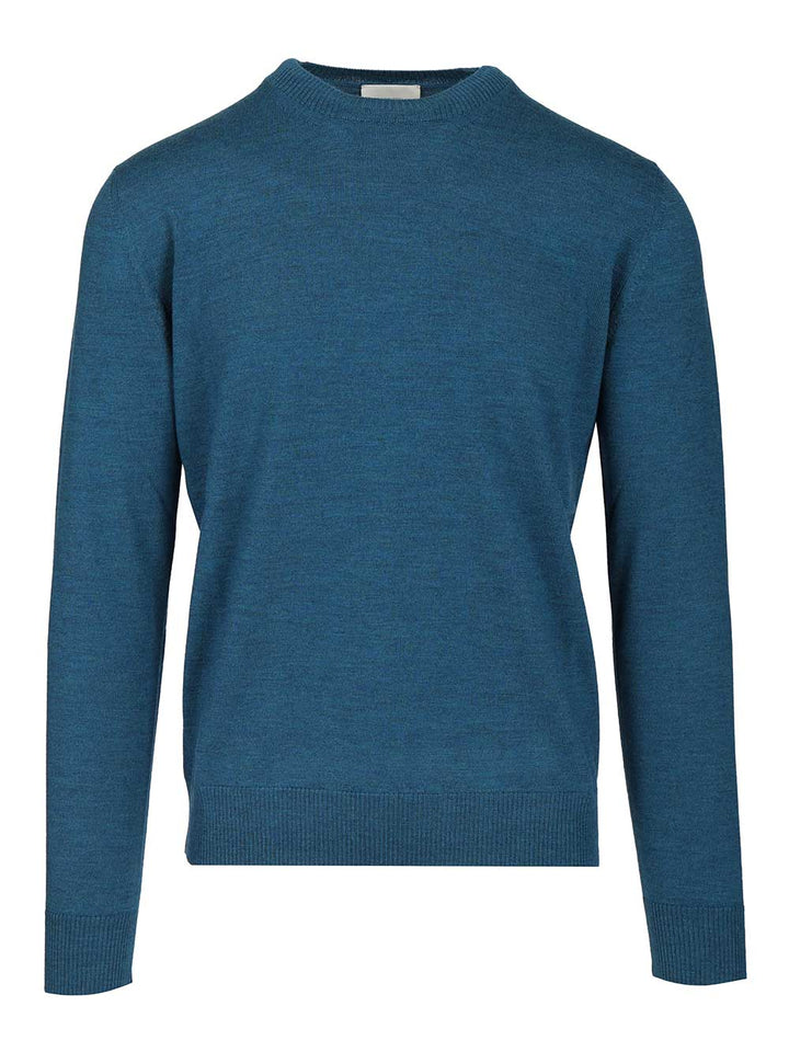 Ballantyne Crew Neck Sweater Knitwear - Blue | a7d3a930054e6d4173b7ce710af20413ec90b440