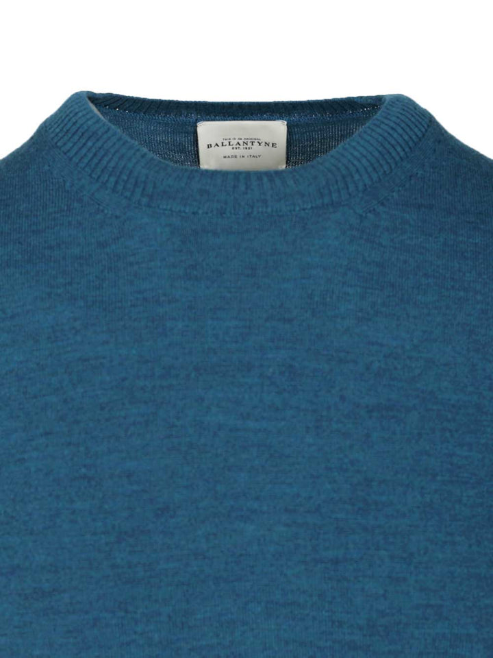 Ballantyne Crew Neck Sweater Knitwear - Blue | cad937fc2c9ef27c4aefcd2b9aae3ab17276b782