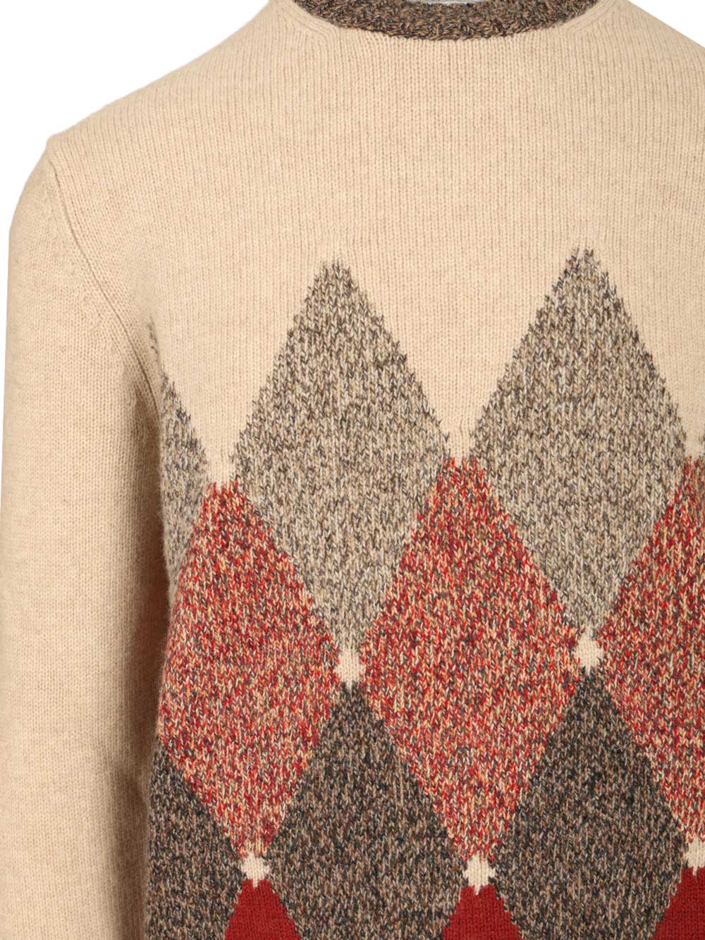 Ballantyne Diamond Sweater Knitwear - Multicolor | ba139b27a6c08a6b69492ab270bef52b97c32588